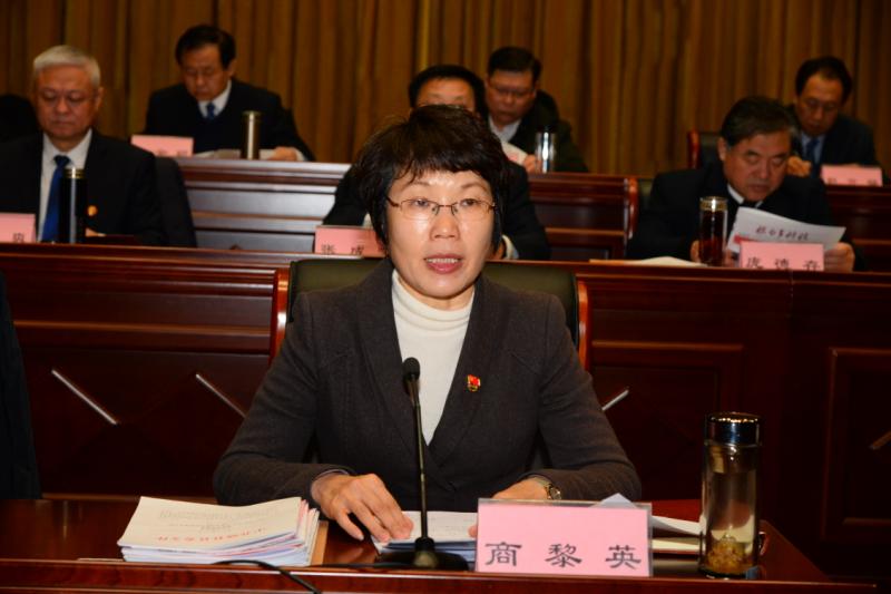 县委副书记,人民政府县长商黎英强调:抓动员,深入学习宣传,确保弄懂